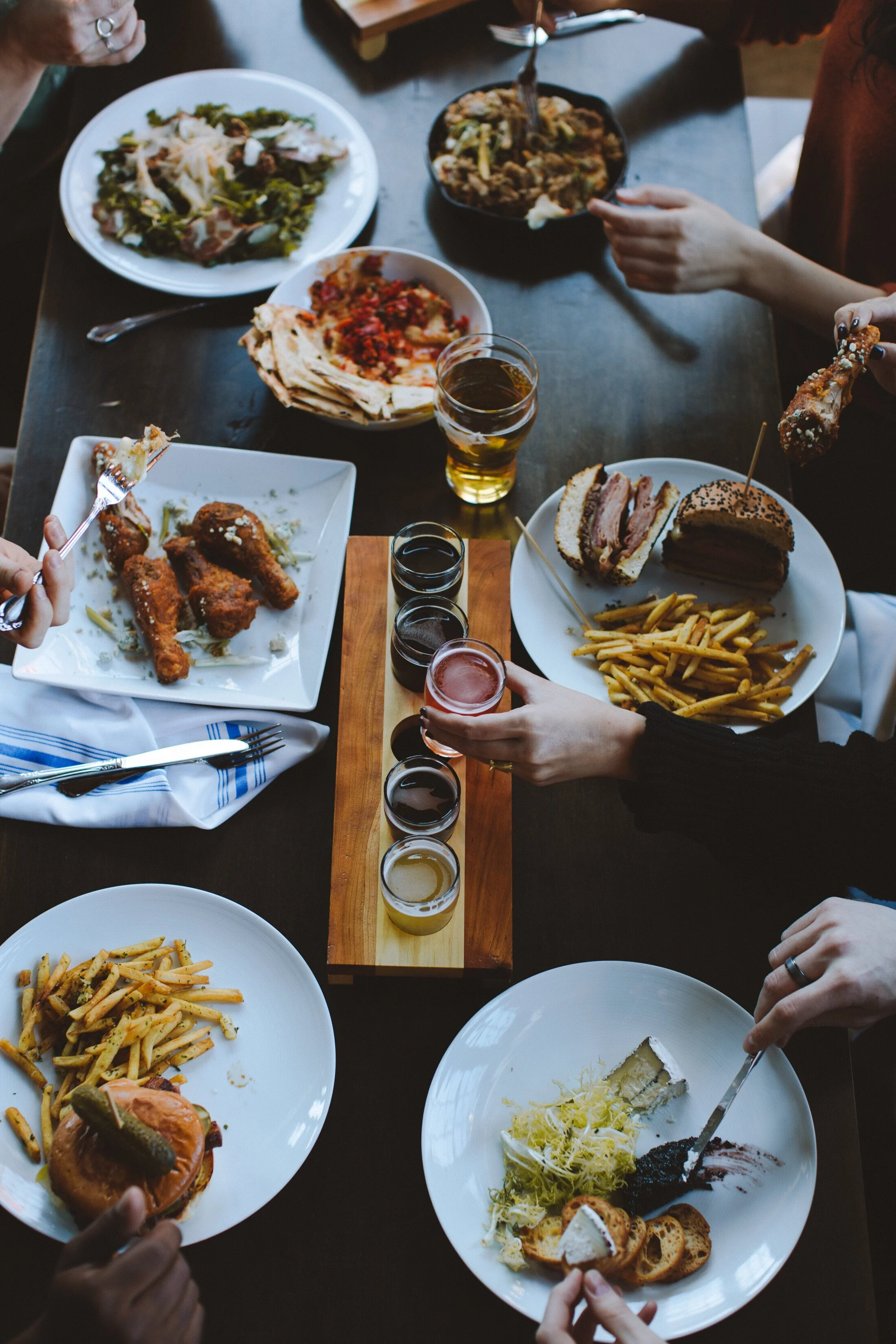 Elegantly plated dish